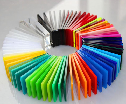 satın al Renkli 2mm 2.5mm 2.7mm 1220*2440mm Ekstrüde Akrilik Yaprak Hammadde 100% Virgin MMA PMMA Board online manufacture