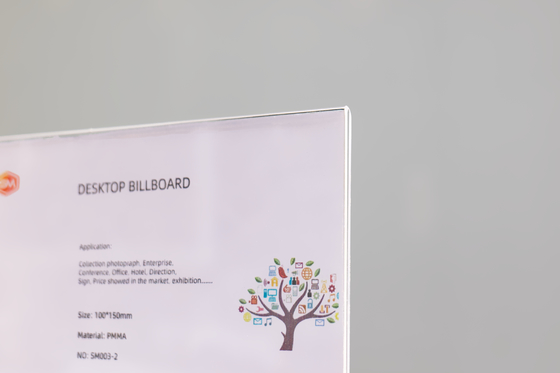 satın al Açık Plexiglass T Şekli Akrilik Tabela Sahibi Masaüstü Bilboard Toplantı Ofisi Otel Çevrimiçi üretim