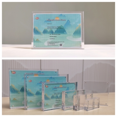 satın al 8x10 Açık Plastik 20mm Kalınlıklı Resim Akrilik Manyetik Fotoğraf Çerçevesi online manufacture