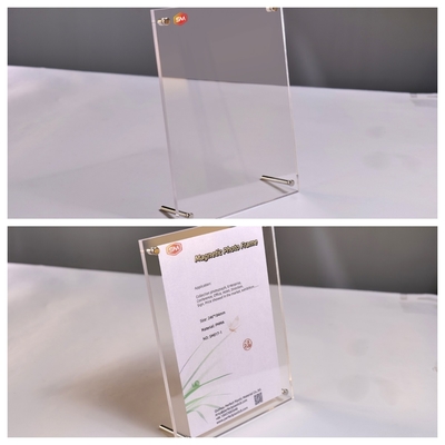 satın al Standlı akrilik fotoğraf çerçevesi, vida ayaklı akrilik kart tutucu online manufacture
