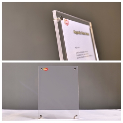 satın al Masaüstü dekorasyonu için kendi kendine ayakta duran 4x6 Akrilik Fotoğraf Çerçeve Standı online manufacture