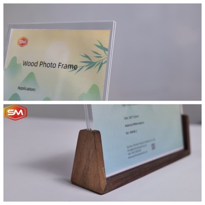 satın al Yüksek Işık İletimli Akrilik Fotoğraf Standı Ahşap Temelli Çevre Dostu Alternatif Seçeneği online manufacture