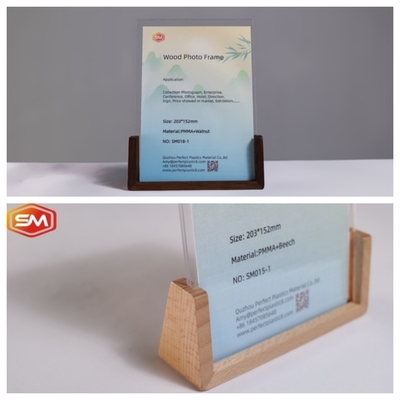 satın al Ahşap tabanlı 3X3.5 inç çok boyutlu U şeklindeki akrilik fotoğraf çerçevesi online manufacture