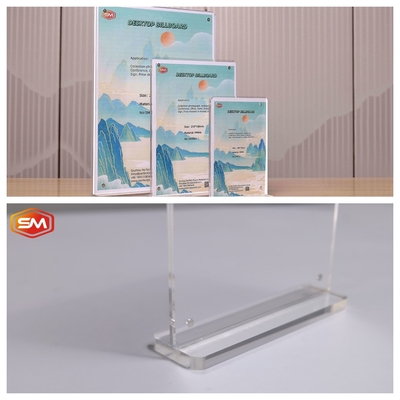 satın al Çift taraflı T şeklindeki Akrilik Tabela Sahibi Reklamlar Flyer Ekranı online manufacture