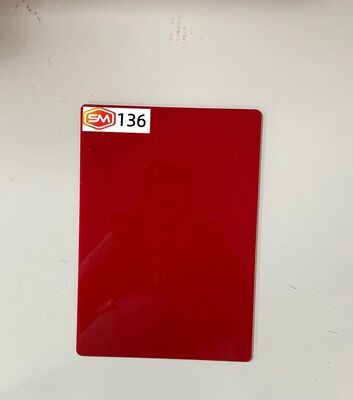 satın al Vibrant Red Cast Acrylic Sheet 22mm Thick Panel for Retail Display Fabrication online manufacture