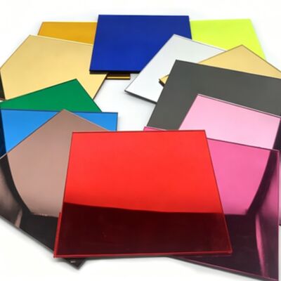satın al Duvara monte edilmiş 1mm-3mm ayna akrilik levha online manufacture