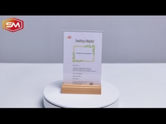 T şeklinde iki oluklu akrilik işaret tutucu