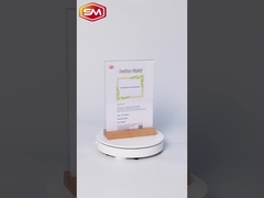 Düz Çam ağacı tabanlı akrilik tabela tutucusu