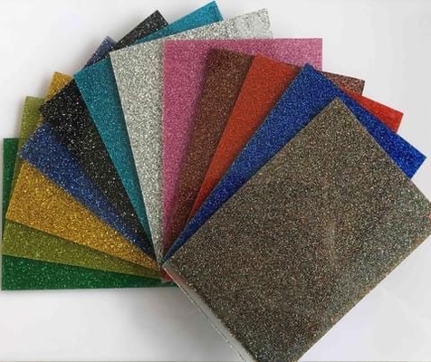 3mm 4mm 5mm Parlak Glitter Akrilik Yaprak Duvar Dekorasyonu döküm şekillendirme
