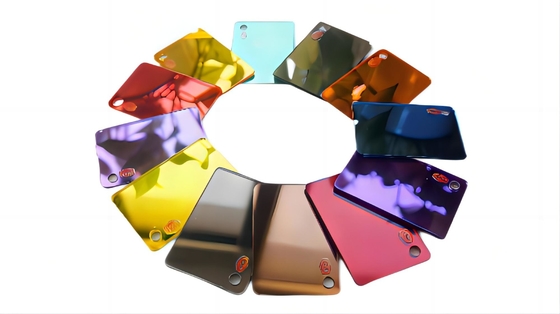 Profesyonel 0.6mm-6mm 100% Virgin Golden Plexiglass Mirror Akrilik Yaprak
