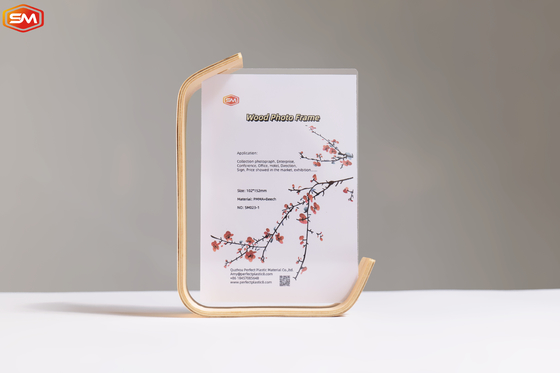 Dekoratif Masa Ekranı Acrylic Fotoğraf Çerçeve Ahşap Temelli 6 Inch 7 Inch 8 Inch