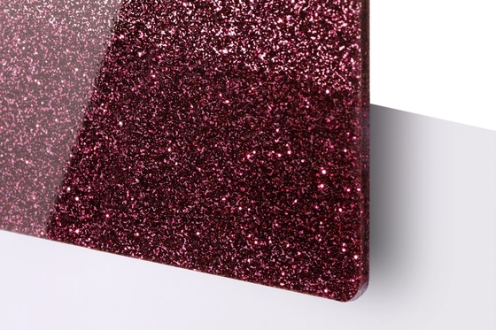 Ekran uygulamaları için özelleştirilebilir ve göz alıcı PMMA Glitter Akrilik Yaprak