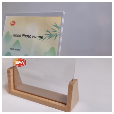 Akrilik panel ve ahşap tabanlı kişiselleştirilmiş resim ekran çerçevesi