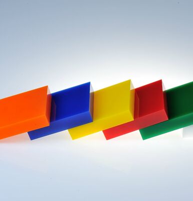 Kütüphane Okuma Alanı İçin Renkli Akrilik Levha 18mm Mat Yansıma Önleyici Panel