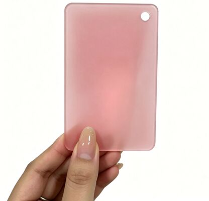 Şeffaf Pembe 3 mm Dondurulmuş Akrilik Yaprak
